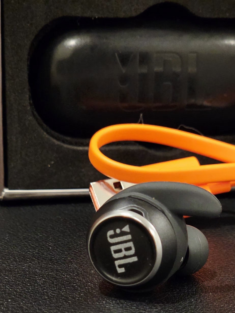 JBL Reflect Mini Bluetooth Earbuds Black – Left Ear Low Volume – Parts/Repair